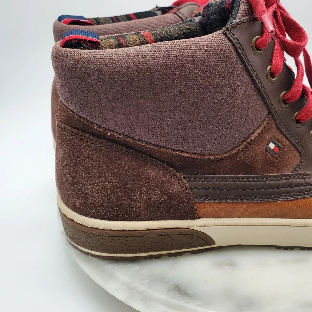 Tommy Hilfiger Dominy 2 Mens Size 10 Duck‎ Boots Leather Winter Snow Rain Shoes